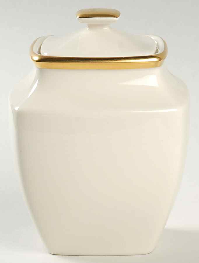 Eternal Square Sugar Bowl & Lid by Lenox-1