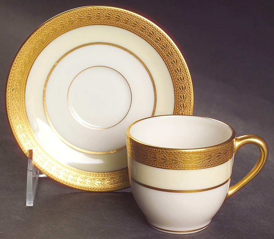 Evanston Footed Demitasse Cup & Saucer Set by Lenox-1
