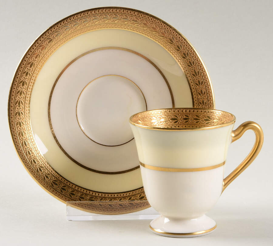 Evanston Chocolate Cup & Saucer Set by Lenox-1