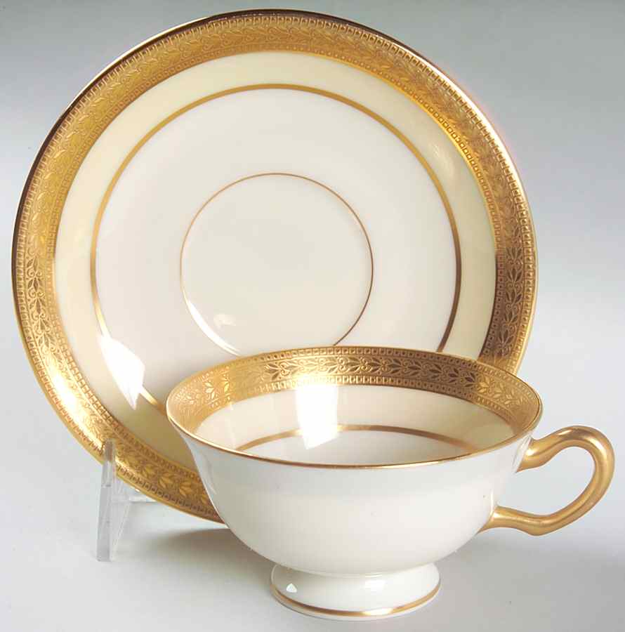 Evanston Footed Cup & Saucer Set by Lenox-1