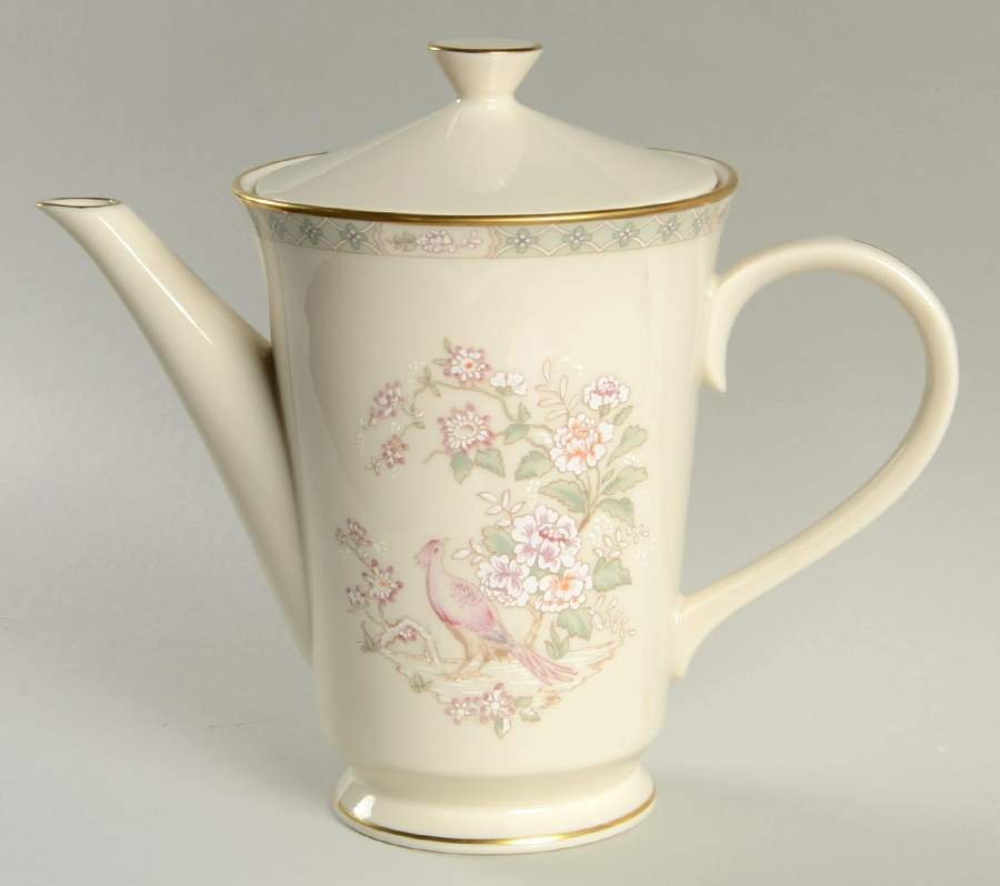Fair Isle Tea/Coffee Pot & Lid by Lenox-1