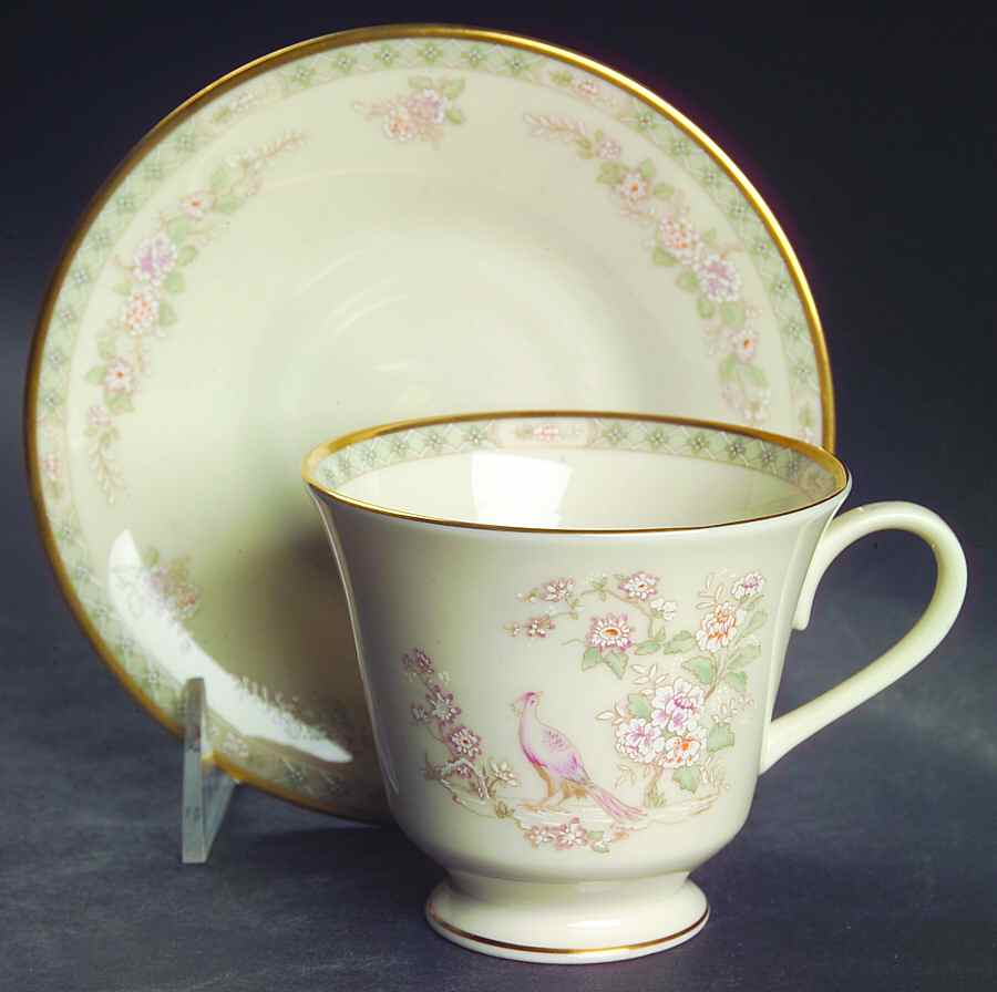 Fair Isle Footed Cup & Saucer Set by Lenox-1