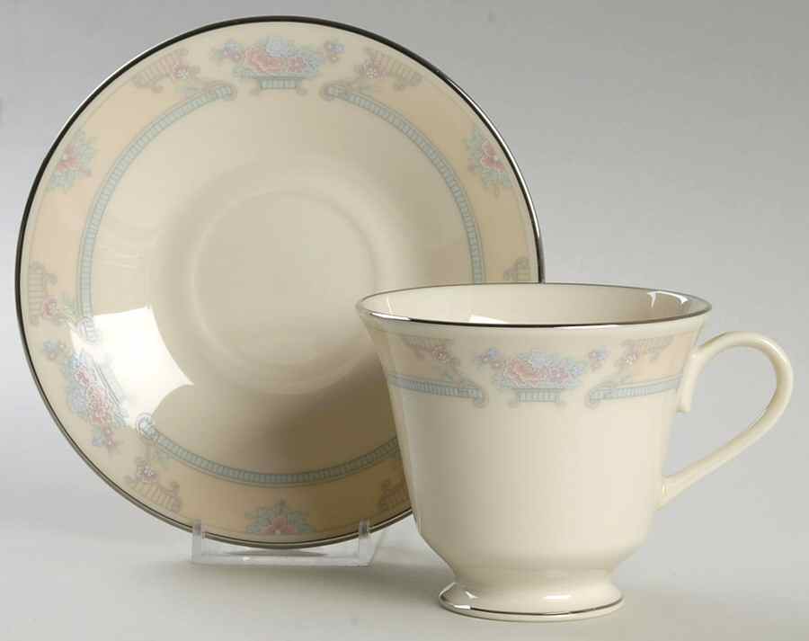 Fairfield Footed Cup & Saucer Set by Lenox-1