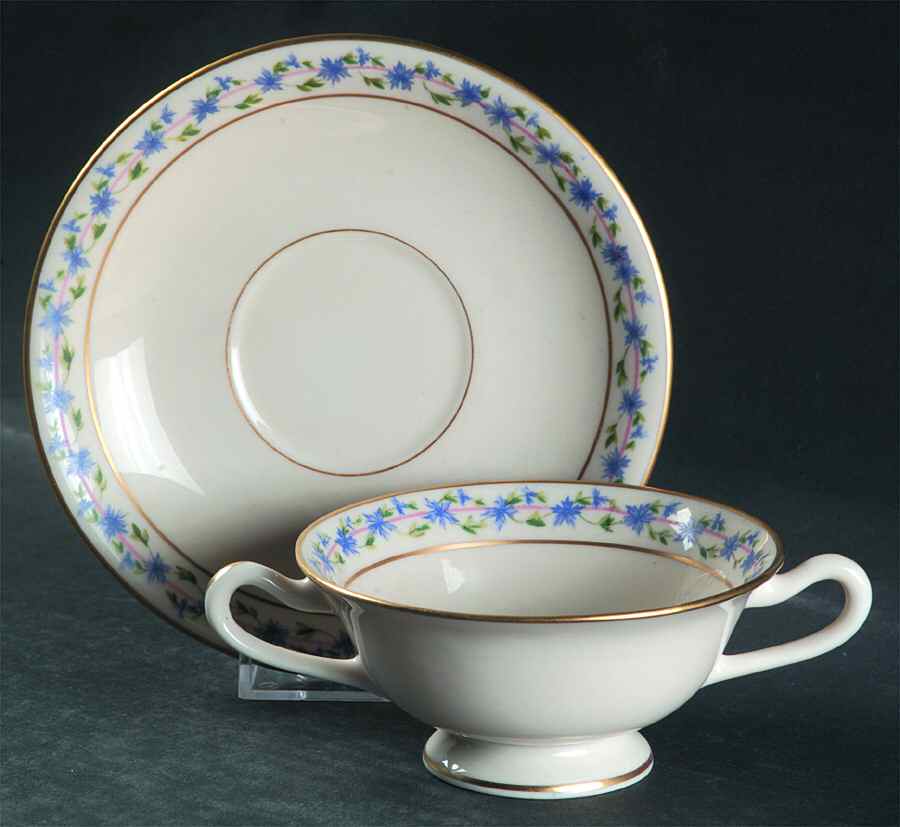 Fairmount Footed Bouillon Cup & Saucer by Lenox-1