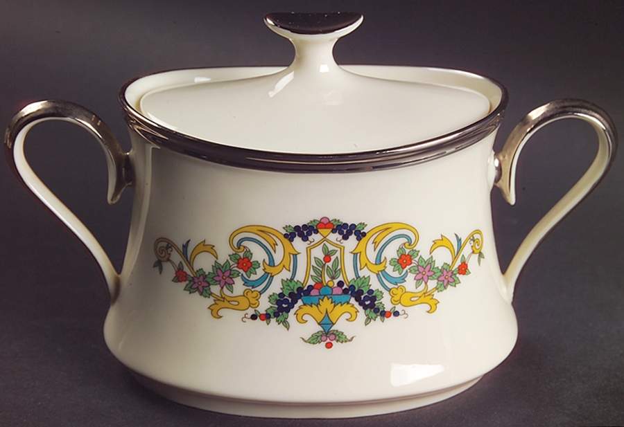 Fair Lady Sugar Bowl & Lid by Lenox-1