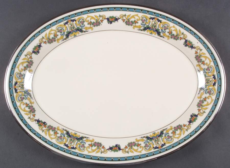 Fair Lady 17" Oval Serving Platter by Lenox-1