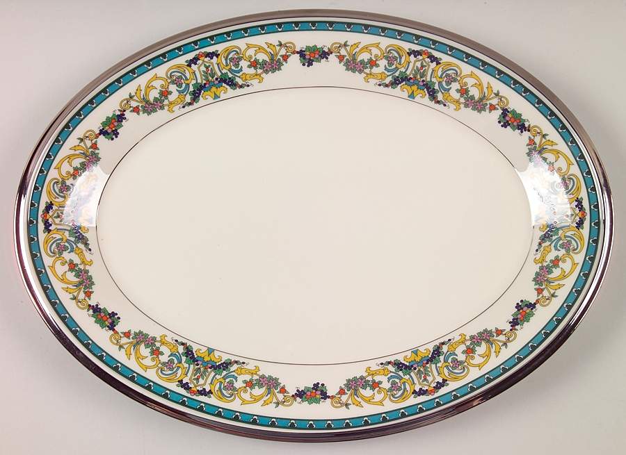 Fair Lady 14" Oval Serving Platter by Lenox-1