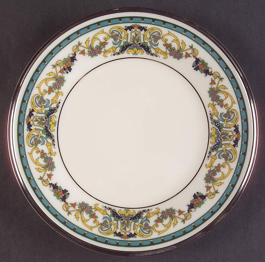 Fair Lady Dessert Plate/Cream Soup Saucer for Footed Bowl by Lenox-1