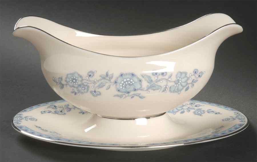 Fanciful Gravy Boat with Attached Underplate by Lenox-1