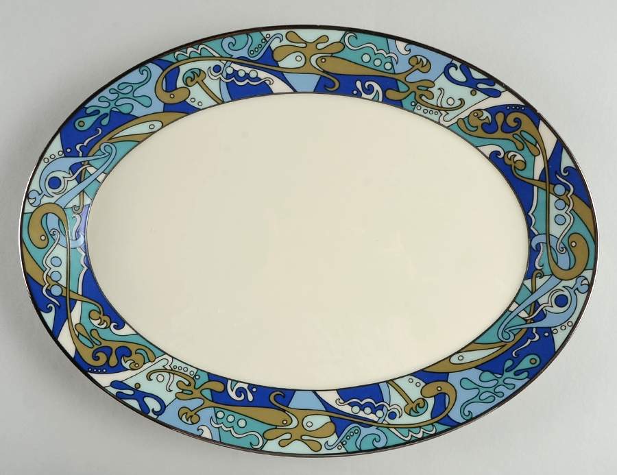 Fantasies 13" Oval Serving Platter by Lenox-1