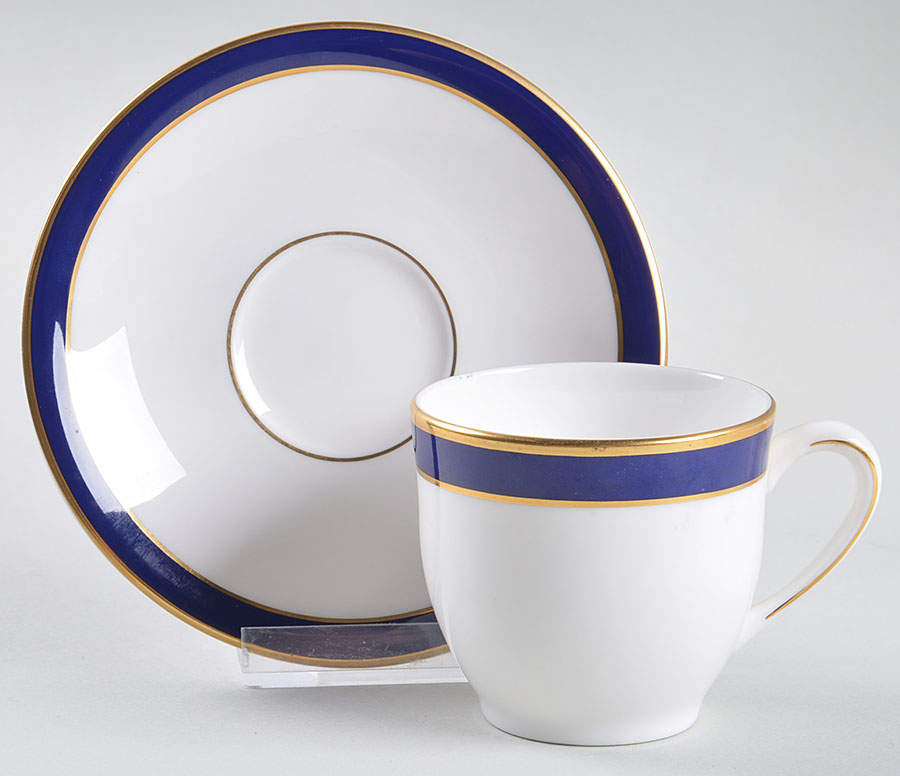 Federal Cobalt Flat Demitasse Cup & Saucer Set by Lenox-1