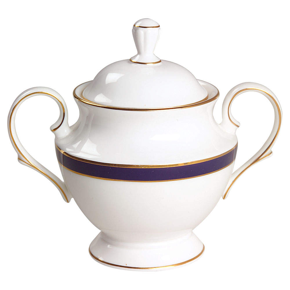 Federal Cobalt Sugar Bowl & Lid by Lenox-1