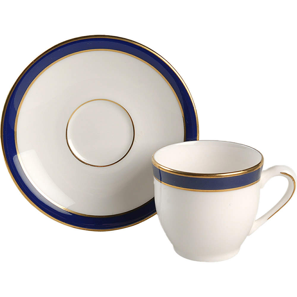 Federal Cobalt Flat Demitasse Cup & Saucer Set by Lenox-1