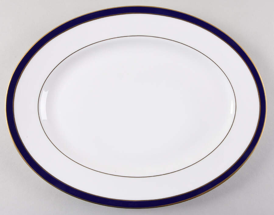 Federal Cobalt 13" Oval Serving Platter by Lenox-1