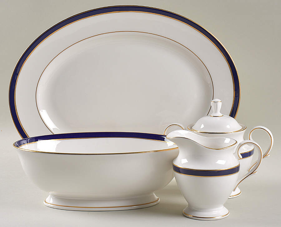 Federal Cobalt 5 Piece Hostess Set by Lenox-1