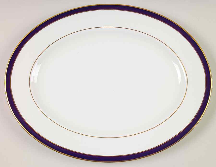 Federal Cobalt 13" Oval Serving Platter by Lenox-1