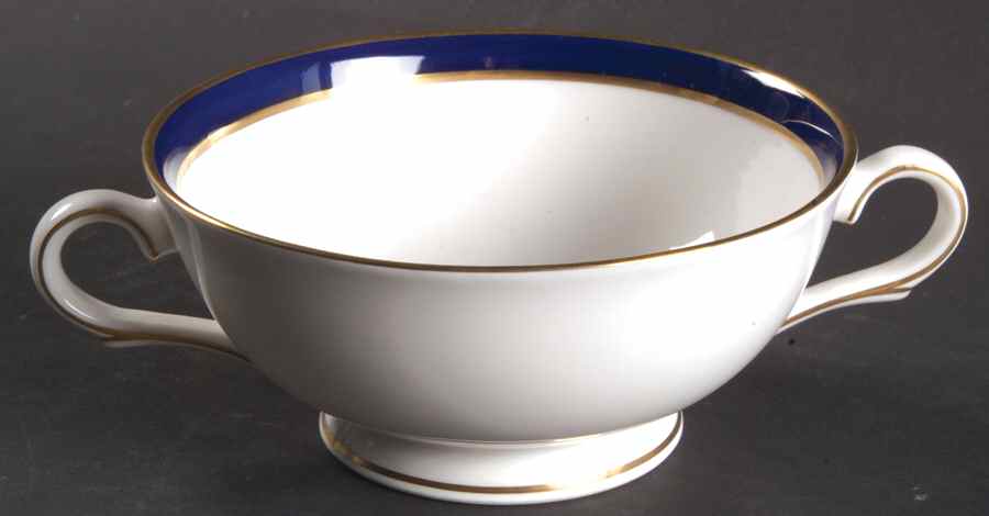 Federal Cobalt Footed Cream Soup Bowl by Lenox-1