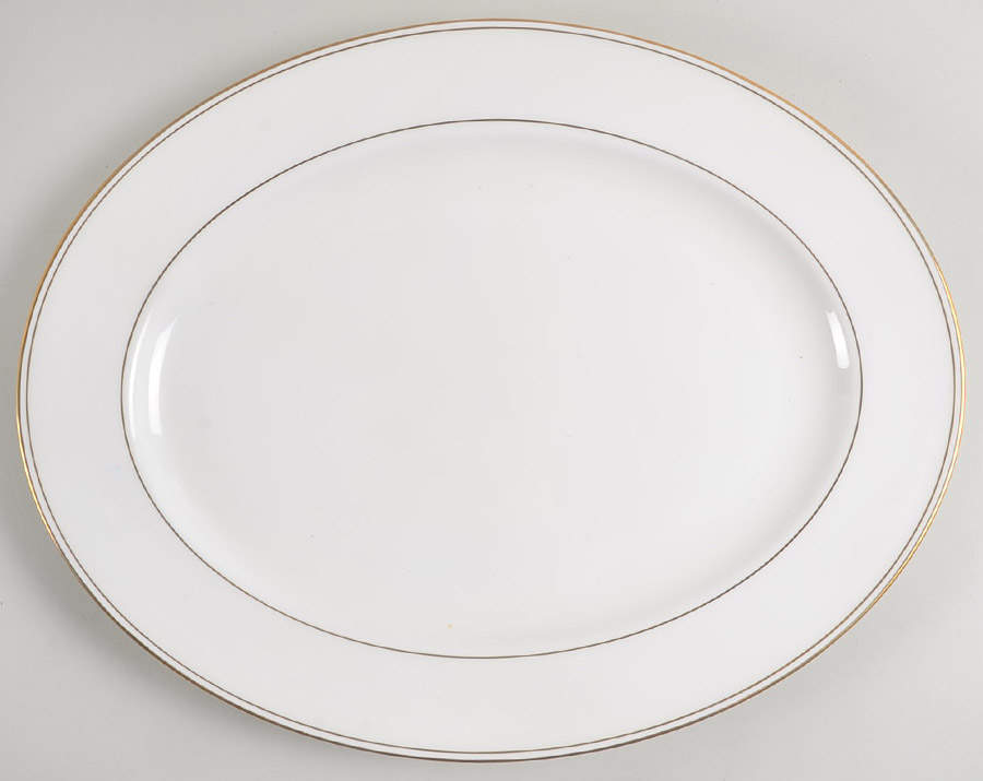 Federal Gold (Discontinued 2005) 16" Oval Serving Platter by Lenox-1