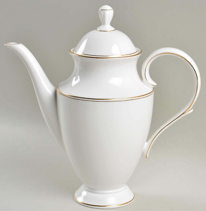 Federal Gold (Discontinued 2005) Coffee Pot & Lid by Lenox-1