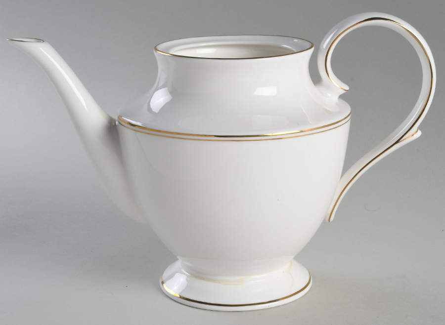 Federal Gold (Discontinued 2005) Teapot No Lid by Lenox-1