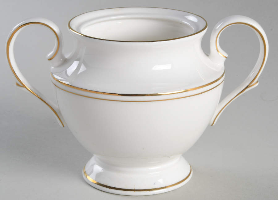 Federal Gold (Discontinued 2005) Sugar Bowl No Lid by Lenox-1