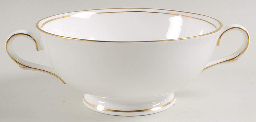 Federal Gold (Discontinued 2005) Footed Cream Soup Bowl by Lenox-1