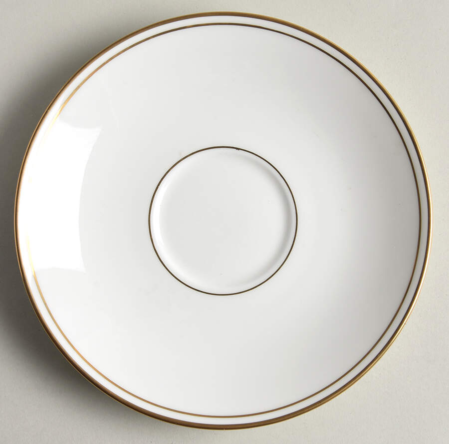 Federal Gold (Discontinued 2005) Saucer for Footed Cup by Lenox-1