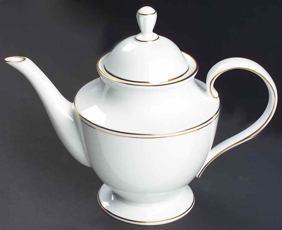 Federal Gold (Discontinued 2005) Teapot & Lid by Lenox-1