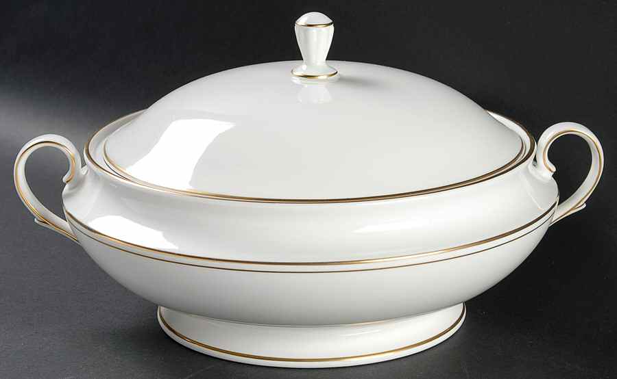 Federal Gold (Discontinued 2005) Round Covered Vegetable by Lenox-1