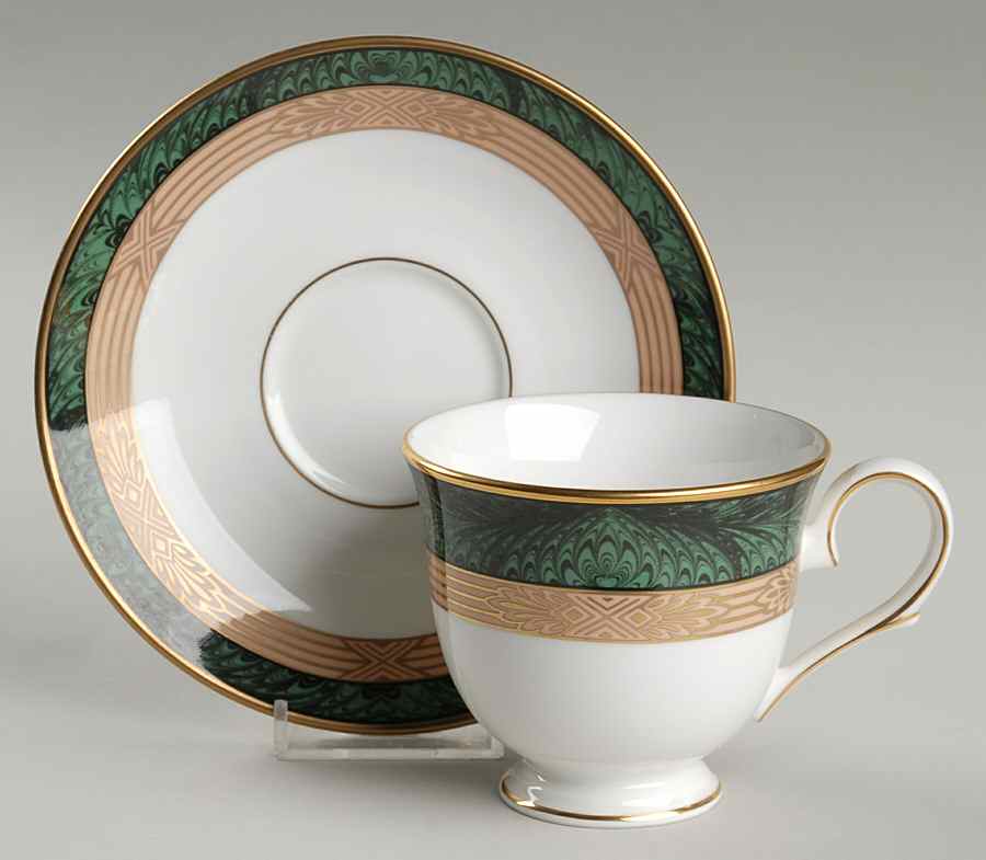 Federal Grandeur Footed Cup & Saucer Set by Lenox-1