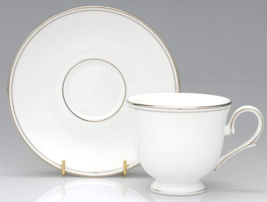 Federal Platinum Footed Cup & Saucer Set by Lenox-1