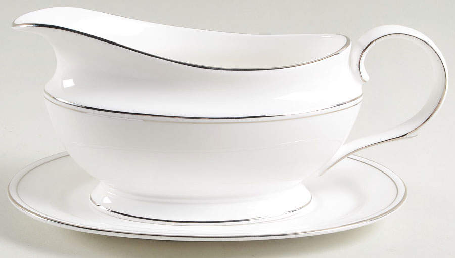 Federal Platinum Gravy Boat & Underplate by Lenox-1