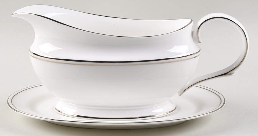Federal Platinum Gravy Boat & Underplate by Lenox-1
