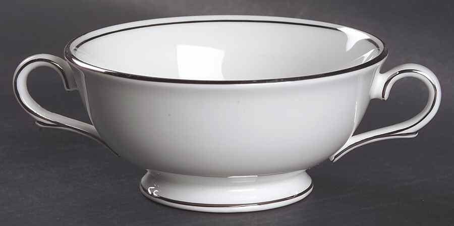 Federal Platinum Footed Cream Soup Bowl by Lenox-1