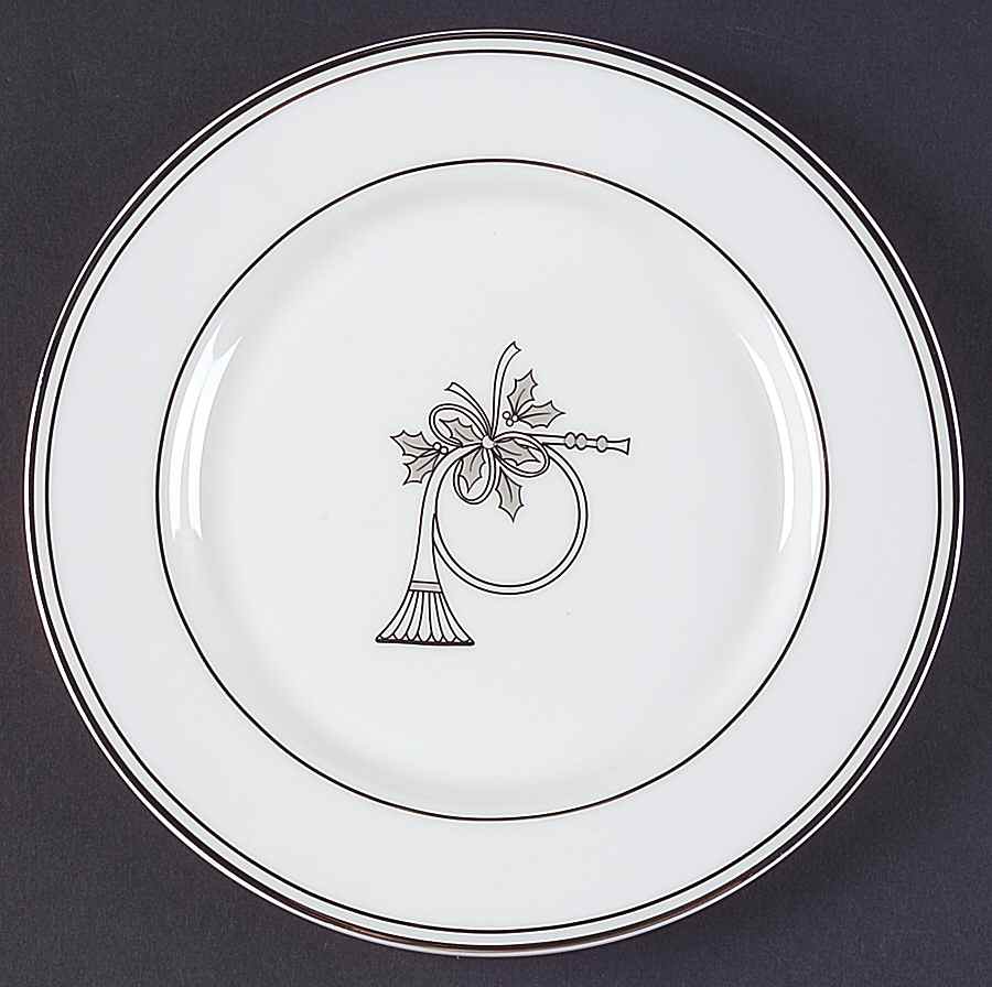 Federal Platinum Holiday DessertPie Plate by Lenox-1