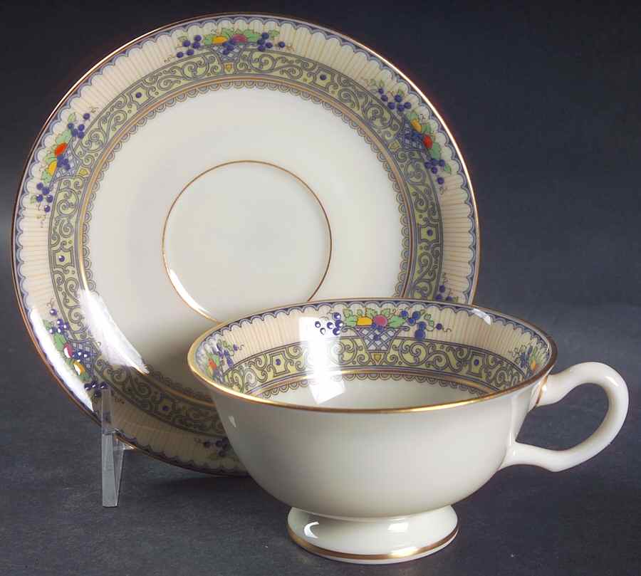 Festival Footed Cup & Saucer Set by Lenox-1