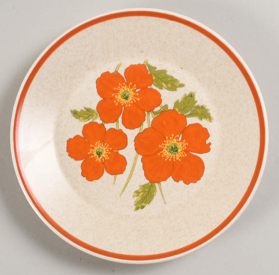 Fire Flower Bread & Butter Plate by Lenox-1