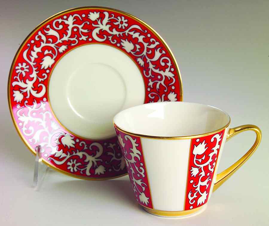 Firesong Flat Cup & Saucer Set by Lenox-1