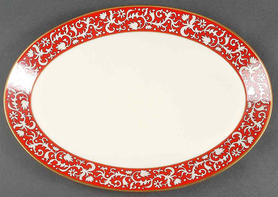 Firesong 15" Oval Serving Platter by Lenox-1