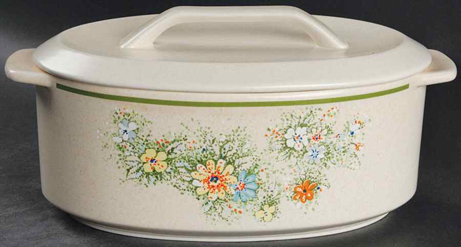 Floral Fantasy 2.5 Quart Oval Covered Casserole by Lenox-1