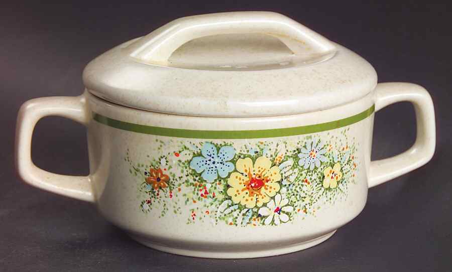 Floral Fantasy Sugar Bowl & Lid by Lenox-1