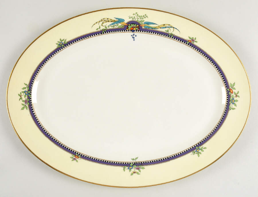 Florida 18" Oval Serving Platter by Lenox-1