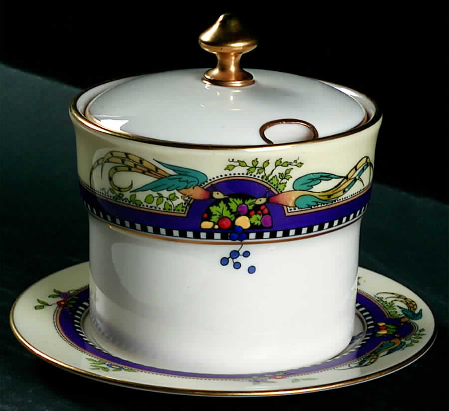 Florida Jam/Jelly & Lid W/Underplate by Lenox-1