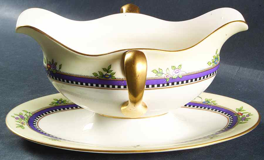 Florida Gravy Boat with Attached Underplate by Lenox-1