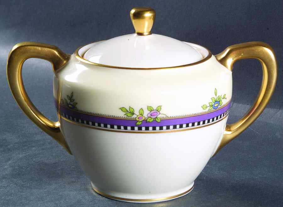 Florida Shape 1962 Sugar Bowl & Lid by Lenox-1