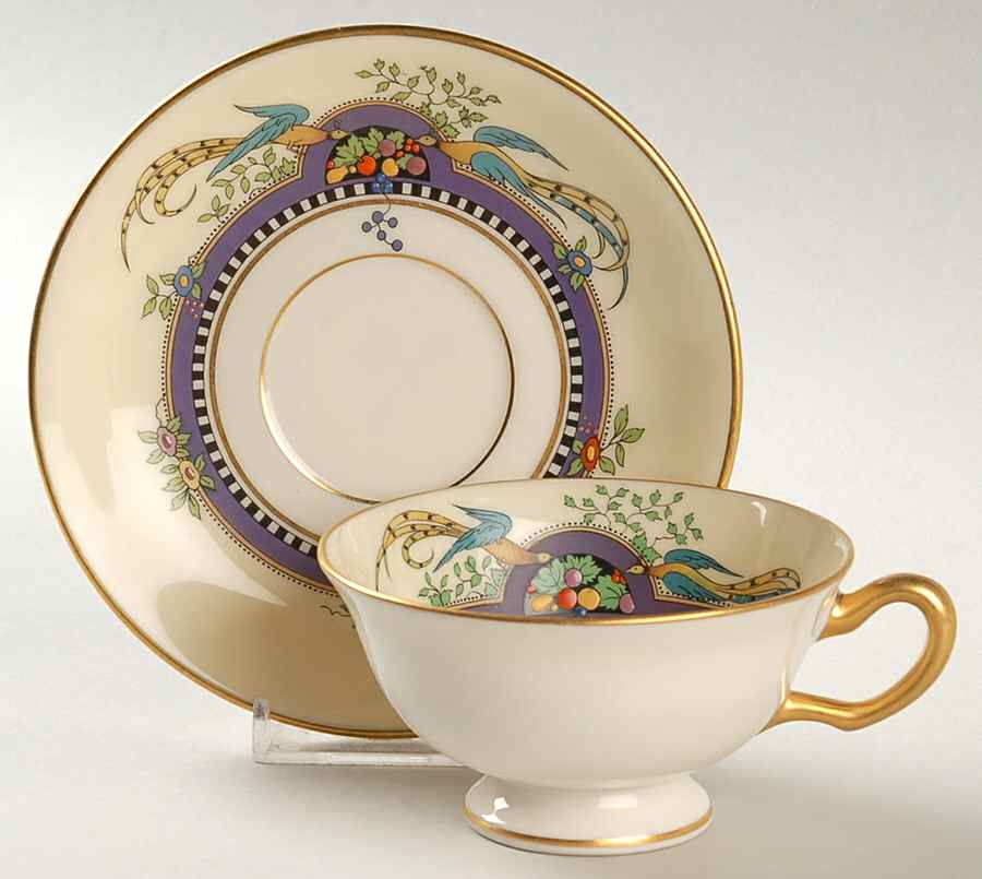 Florida Footed Cup & Saucer Set by Lenox-1