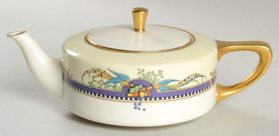 Florida Shape 1690 Teapot & Lid by Lenox-1