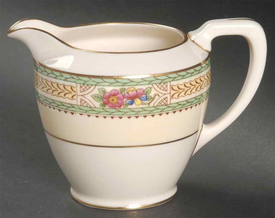 Floralia (Green Yellow Wreath) Creamer by Lenox-1