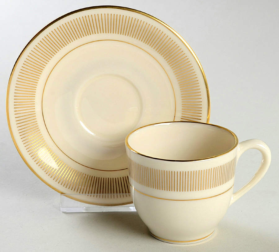 Flourish Flat Demitasse Cup & Saucer Set by Lenox-1
