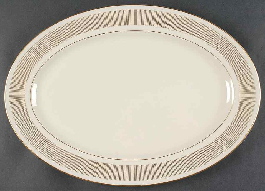 Flourish 16" Oval Serving Platter by Lenox-1
